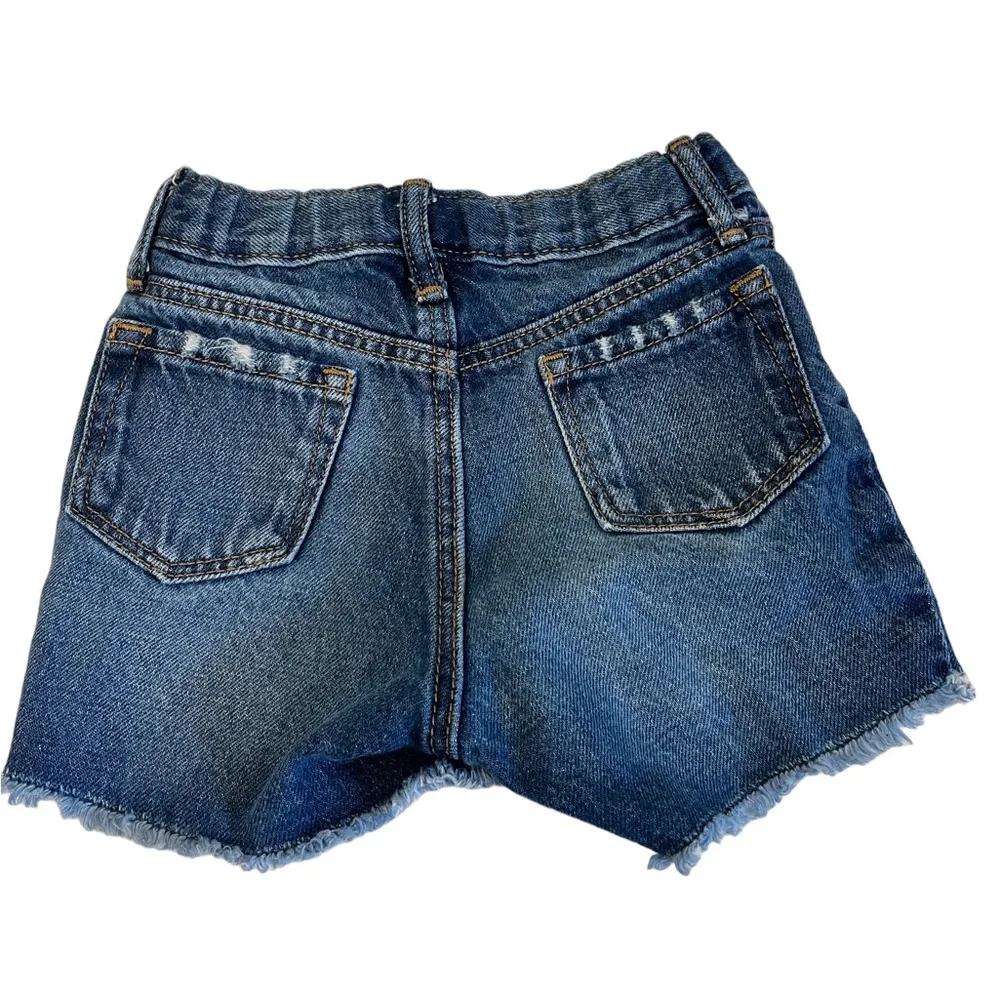 Old Navy Girls Shorts Lot of 2 Cut Off Style Size 4T EUC